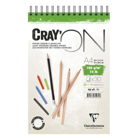 Bloc Cray'ON R.I. A4 30 feuilles 160g