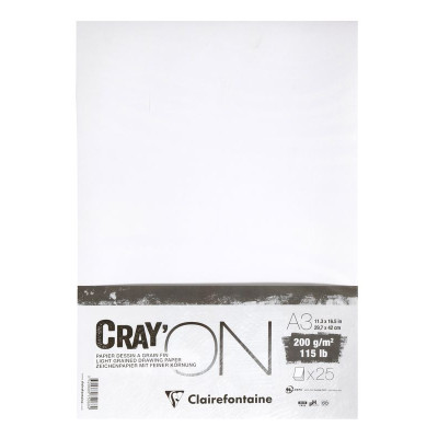 Cray'ON paquet de 25 feuilles A3 200g