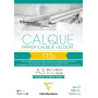 Bloc collé de 40 feuilles A3 papier Calque 110g