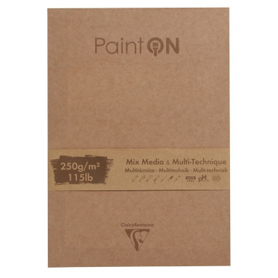 * Bloc ass. Paint'ON 50 feuilles collé 17,6x25cm droit