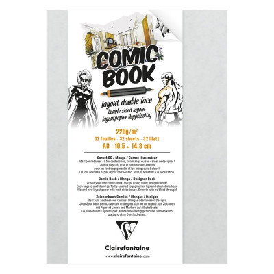 Carnet Comic Book Papier Layout double face A6 32F 220g