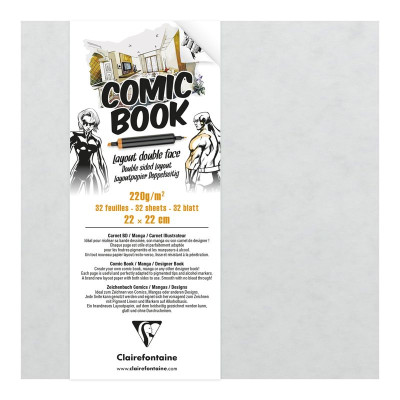Carnet Comic Book Papier Layout double face 22x22cm 32F 220g