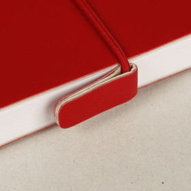 Carnet Paint'ON cousu double PU à élastique 14x14cm 64p 250g blanc