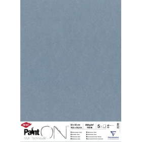 Paint'ON 50x65cm 250g étui de 5 feuilles Denim