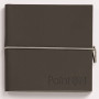 * Carnet Paint'ON cousu double PU à élastique 14x14cm 64p 250g Gris