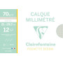 Pochette Papier Calque Millimétré A4 12F 70/75g