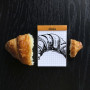 Bloc agrafé Rhodia ORANGE N°11 7,4x10,5 cm 80 feuillets petits carreaux 5x5 80 g