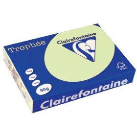 R/500F CLAIRFONTAINE TROPHEE 80G A4 VERT PALE 1974