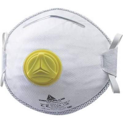 Lot de 10 Masque respiratoire jetable coque P2 avec valve.