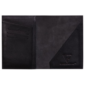 * CUIR Étui de voyage 14,5x1x10,5 cm Noir