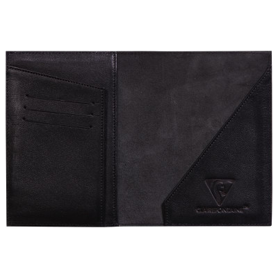 * CUIR Étui de voyage 14,5x1x10,5 cm Noir