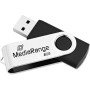 Mediarange flexi clé mémoire usb flash drive 8gb mr908 15mb/s usb 2.0 black-silb
