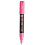 Uniball Posca Marqueur peinture à eau, encre à pigmentation rose, pointe extra f