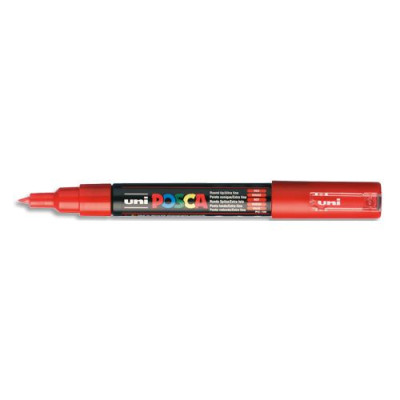 Uniball Posca Marqueur peinture à eau, encre à pigmentation rouge, pointe extra