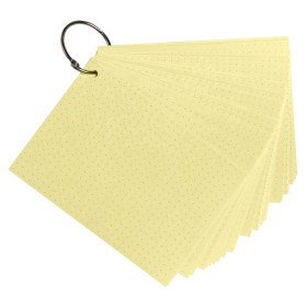 50 flashcards bristol A6 dots jaune