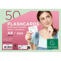 50 flashcards bristol A6 dots vert
