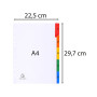 Intercal.5P A4 carte bl.+ongl.coul.imp