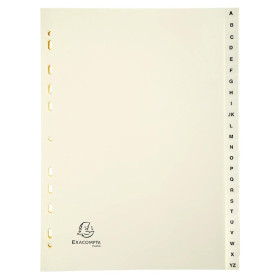INTERCAL.CARTE PEAU A4 24 POS. A-Z