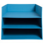 Corb.à courr.3 niveaux  Teksto Turquoise