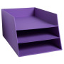 Corb.à courr. 3 niveaux Teksto Violet