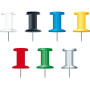 BTE 25 EPINGLES PUSH-PINS 10MM ASS.