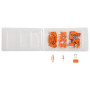 Kit de 58 attaches Iderama Orange