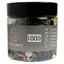 Boîte 1000 punaises laiton 9.5mm Ass.