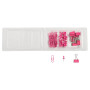 Kit de 58 attaches Iderama rose