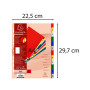 Intercalaires 1-12 A4 PP onglets imprim.