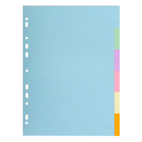 INTERCAL.CARTE FORTE A4 6P.Coul Pastel