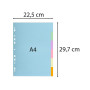 INTERCAL.CARTE FORTE A4 6P.Coul Pastel