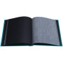 Alb livre 60p noir 29x32cm Pop'N Co cyan