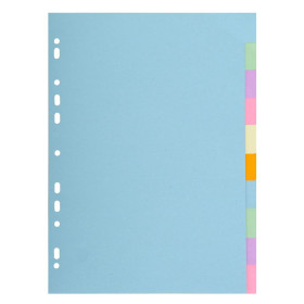 Intercal. Carte Forte A4 10P Coul.Pastel