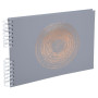 Alb spiralé 50p blc 32x22cm Ellipse gris