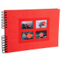 Album à spirales PASSION 32x22cm rouge