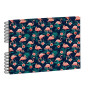 Album spirale 50p.blanc 32x22cm FLAMINGO