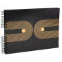 Alb spir 50p noir 32x22 cm Graphik noir