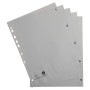Intercal.impr.A4 Num.1-5 PP recycl gris