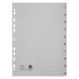 Intercal.impr.A4 Num.1-10 PP recycl gris