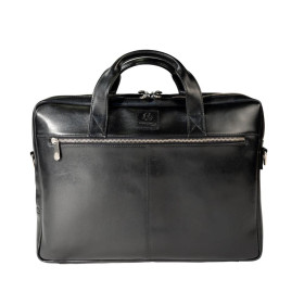 Sacoche double ordin. Exactive Cuir noir