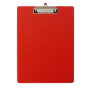 Porte-bloc avec pochette PP A4 rouge