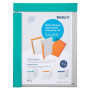 Porte-bloc aimanté PVC A4 turquoise
