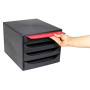 ECOBOX Caisson 4 tiroirs ECOBlack noir