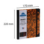 REG MARBRE 220x170. 192P LIGNE ORANGE