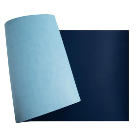Sous-main souple PU 43x90cm marine/ciel