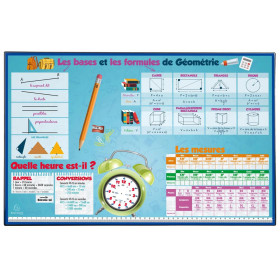 Sous-main rigide PVC 37,5x57,5cm Maths