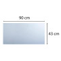 Sous-Main souple PVC 43x90cm crystal