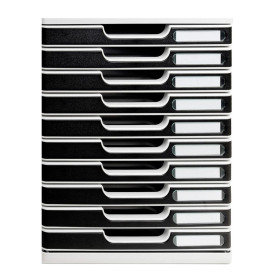 MODULO A4+ 10 tiroirs gris lumière/noir