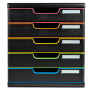 MODULO A4 5 tiroirs noir/arlequin/noir