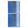 MODULO A4+ 10 tiroirs gris lumière/bleu